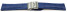 Bracelet montre à échange rapide boucle déployante veau grain croco bleu 18mm 20mm 22mm 24mm 26mm