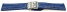 Bracelet montre à échange rapide boucle déployante veau grain croco bleu wN 18mm 20mm 22mm 24mm 26mm