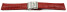 Bracelet montre à échange rapide boucle déployante veau grain croco rouge 18mm 20mm 22mm 24mm 26mm