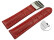 Bracelet montre à échange rapide boucle déployante veau grain croco rouge 18mm 20mm 22mm 24mm 26mm