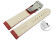Bracelet montre à échange rapide boucle déployante veau grain croco rouge 18mm 20mm 22mm 24mm 26mm