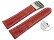 Bracelet montre à échange rapide boucle déployante veau grain croco rouge wN 18mm 20mm 22mm 24mm 26mm