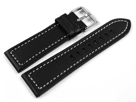 Bracelet de montre Festina F16385, cuir, noir, couture...