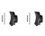 2 PIÈCES DE BOUT Lotus en céramique noire pour les bracelets montres pour 15929 15930
