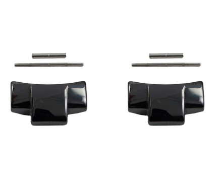 2 PIÈCES DE BOUT Festina en céramique noire...