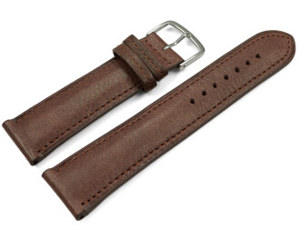 Bracelet montre marron cuir tanné...