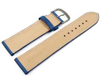 Bracelet montre bleu cuir tanné...