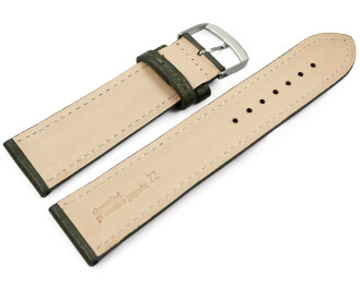 Bracelet montre Kaki cuir tanné...