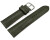 Bracelet montre Kaki cuir tanné végétal légèrement rembourré 12mm - 22mm