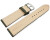 Bracelet montre Kaki cuir tanné végétal légèrement rembourré 12mm - 22mm