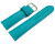Bracelet montre turquoise cuir tanné végétal légèrement rembourré 12mm - 22mm