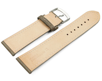 Bracelet montre taupe cuir tanné...