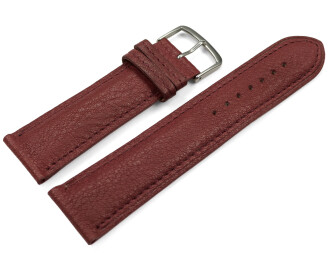 Bracelet montre Bordeaux cuir tanné...
