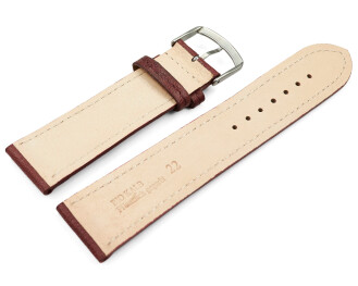 Bracelet montre Bordeaux cuir tanné...