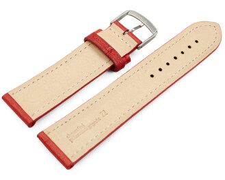 Bracelet montre rouge cuir tanné...