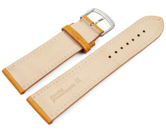 Bracelet montre orange cuir tanné...