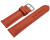 Bracelet montre rouille cuir tanné végétal légèrement rembourré 12mm - 22mm