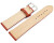 Bracelet montre rouille cuir tanné végétal légèrement rembourré 12mm - 22mm