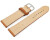 XL Bracelet montre marron clair cuir tanné végétal légèrement rembourré 12mm - 22mm