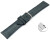 Bracelet montre échange rapide gris-bleu cuir tanné végétal légèrement rembourré 12mm - 22mm
