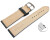 Bracelet montre échange rapide gris-bleu cuir tanné végétal légèrement rembourré 12mm - 22mm