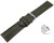 Bracelet montre échange rapide Kaki cuir tanné végétal légèrement rembourré 12mm - 22mm