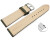 Bracelet montre échange rapide Kaki cuir tanné végétal légèrement rembourré 12mm - 22mm