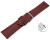 Bracelet montre échange rapide Bordeaux cuir tanné végétal légèrement rembourré 12mm - 22mm
