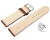 Bracelet montre échange rapide Bordeaux cuir tanné végétal légèrement rembourré 12mm - 22mm