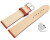 Bracelet montre échange rapide rouille cuir tanné végétal légèrement rembourré 12mm - 22mm