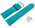 XS Bracelet montre à échange rapide turquoise tanné végétal légèrement rembourré 12mm - 22mm