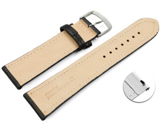 XL Bracelet montre échange rapide noir cuir...