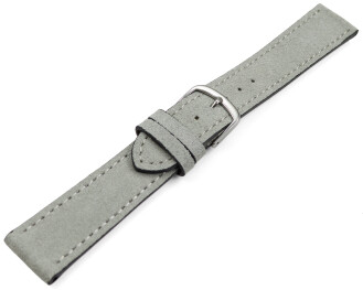 Bracelet de montre gris clair velours rugueux 18mm 20mm