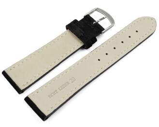 XS Bracelet de montre noir velours rugueux 18mm 20mm