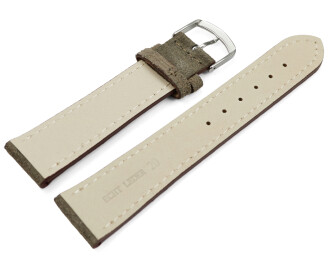 XS Bracelet de montre Taupe velours rugueux 18mm 20mm