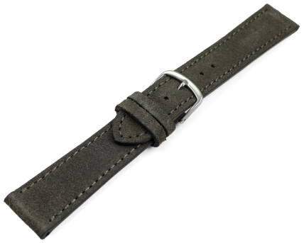 XS Bracelet de montre gris foncé velours rugueux 18mm 20mm