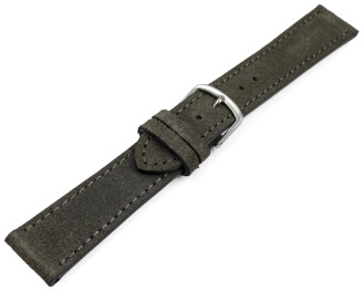 XS Bracelet de montre gris foncé velours rugueux 18mm 20mm