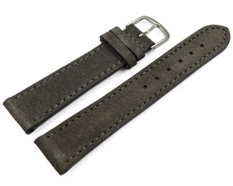 XS Bracelet de montre gris foncé velours rugueux...