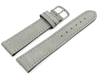 XS Bracelet de montre gris clair velours rugueux 18mm 20mm