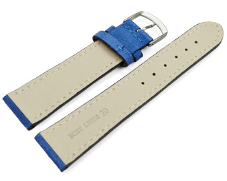 XS Bracelet de montre Bleu roi velours rugueux 18mm 20mm