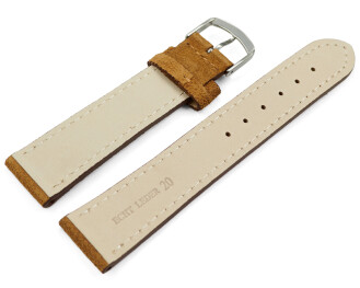 XS Bracelet de montre marron clair velours rugueux 18mm 20mm