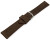XS Bracelet de montre marron foncé velours rugueux 18mm 20mm