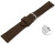 Bracelet de montre échange rapide brun foncé velours rugueux 18mm 20mm
