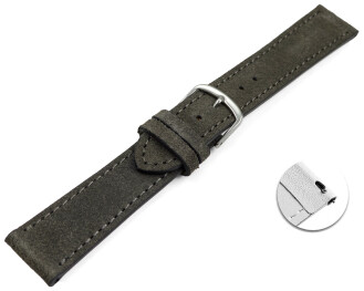 XS Bracelet de montre échange rapide gris foncé velours rugueux 18mm 20mm