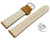 XS Bracelet de montre échange rapide marron clair velours rugueux 18mm 20mm