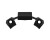 Top de lunette 12h Casio noir GW-9500-1 pièce de bezel