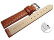 Bracelet montre échange rapide cuir de veau modèle Safari marron 12mm 14mm 16mm 18mm 20mm 22mm