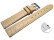 Bracelet montre échange rapide cuir de veau modèle Safari sand 12mm 14mm 16mm 18mm 20mm 22mm