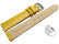Bracelet montre échange rapide cuir de veau modèle Safari jaune 12mm 14mm 16mm 18mm 20mm 22mm