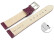 Bracelet montre échange rapide cuir de veau modèle Safari aubergine 12mm 14mm 16mm 18mm 20mm 22mm